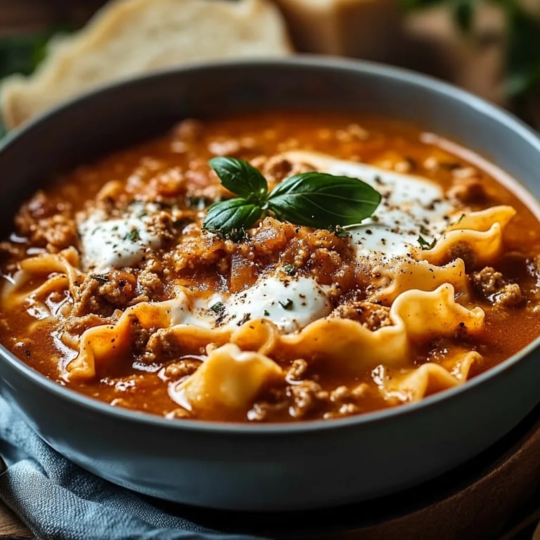 Quick and Delicious Lasagna Soup