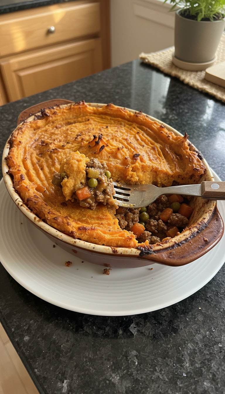 Shepherd's Pie with Sweet Potato Mash
