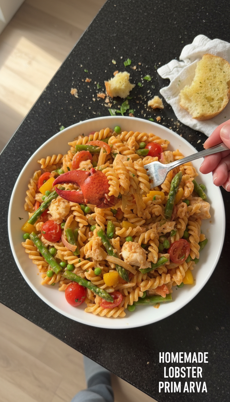 Lobster Pasta Primavera