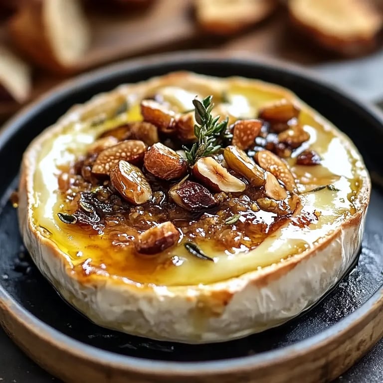 Creamy Baked Brie with Fig Jam
