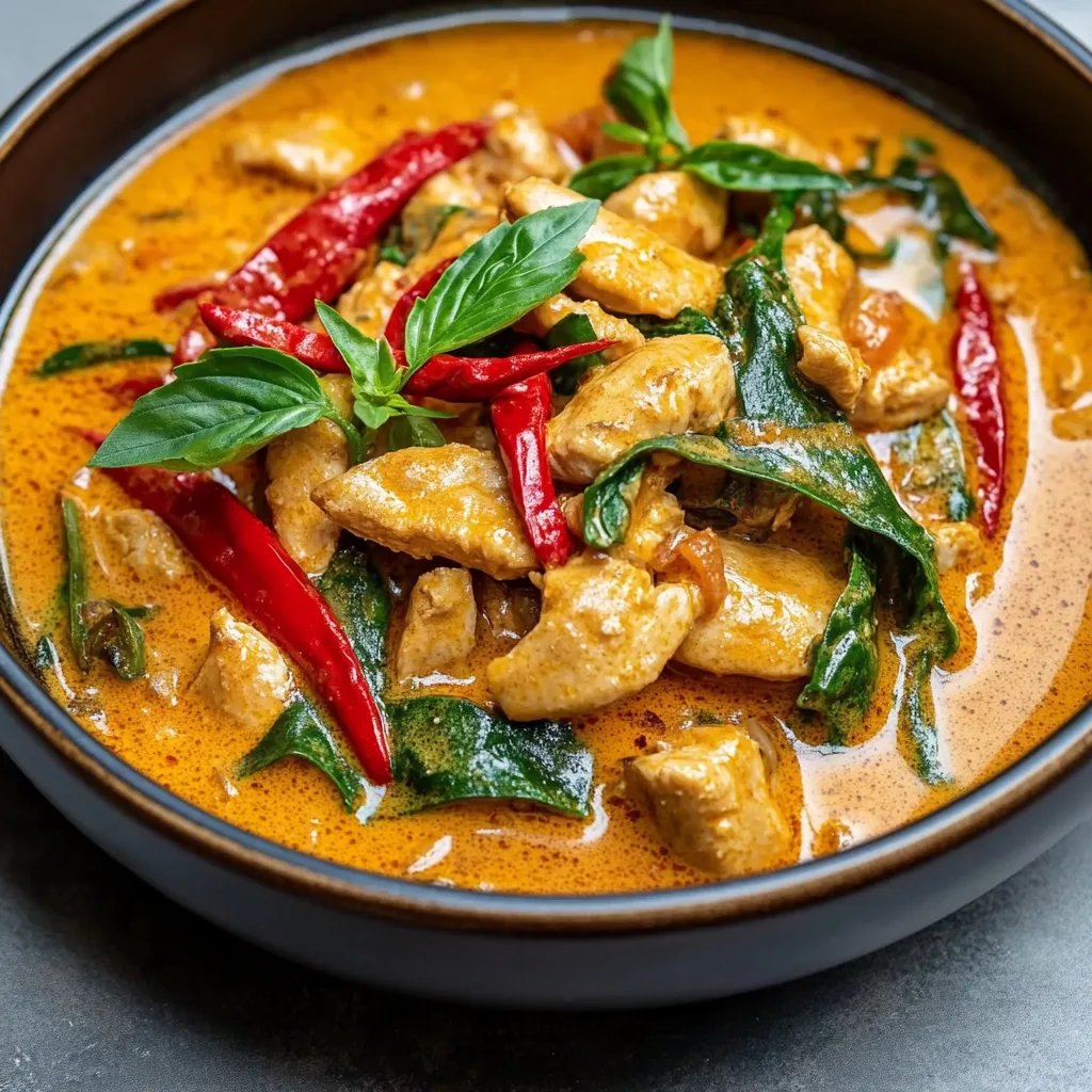 Quick Panang Chicken Curry