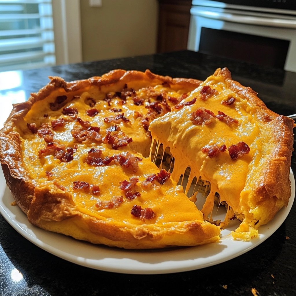 Savory Cheddar Bacon Dutch Baby