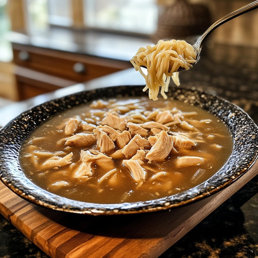Classic Ginger Garlic Chicken Noodle Soup