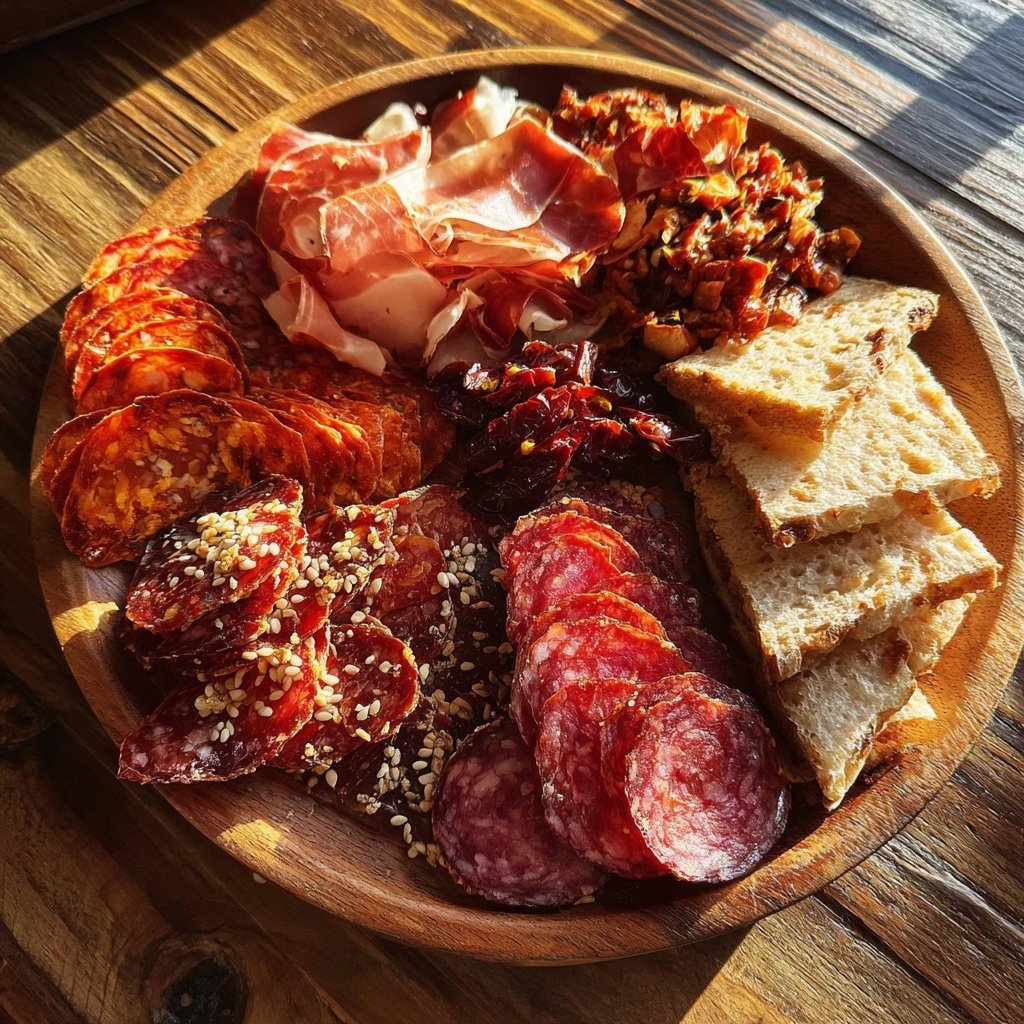 Festive Charcuterie Board with Meats