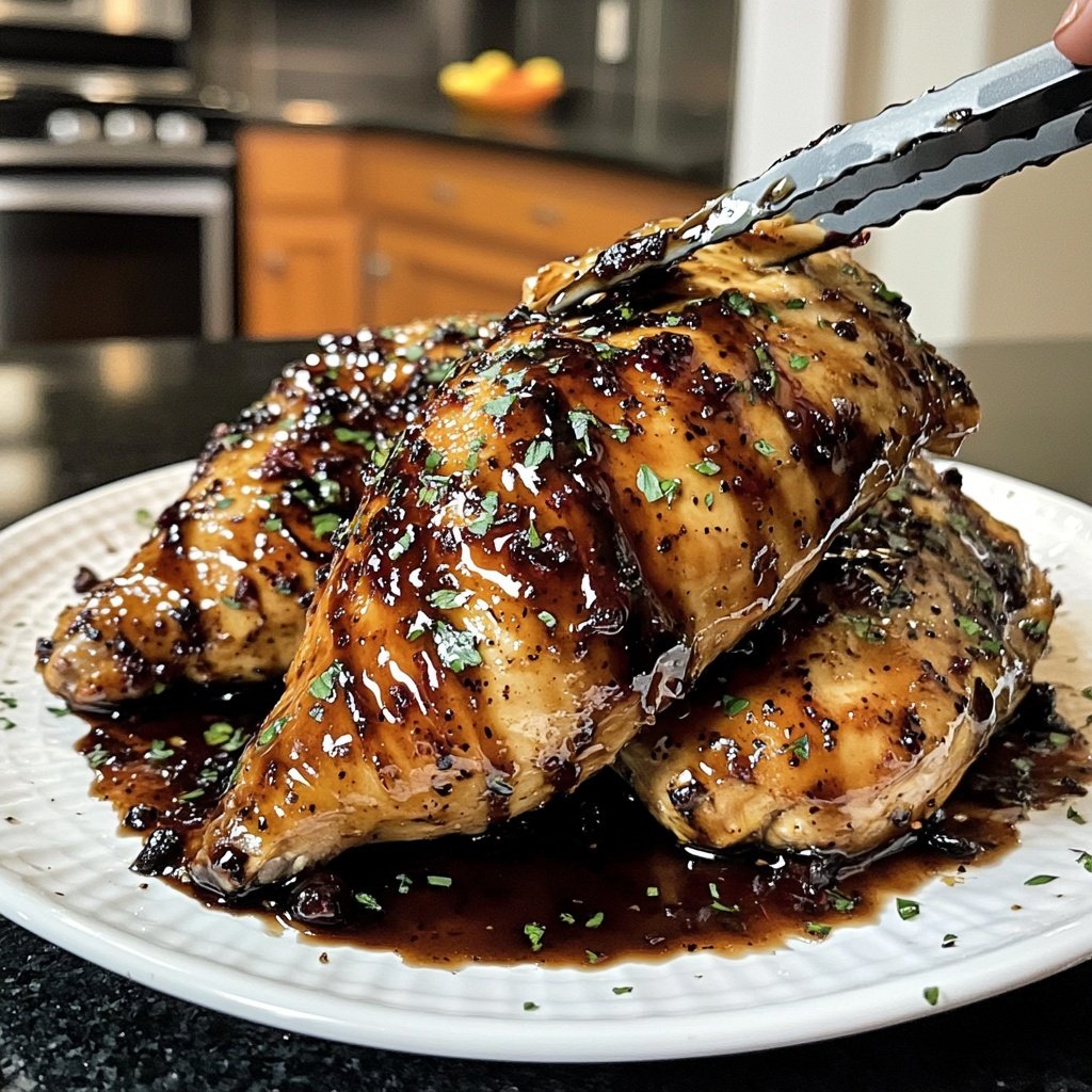 Cherry Balsamic Glazed Chicken