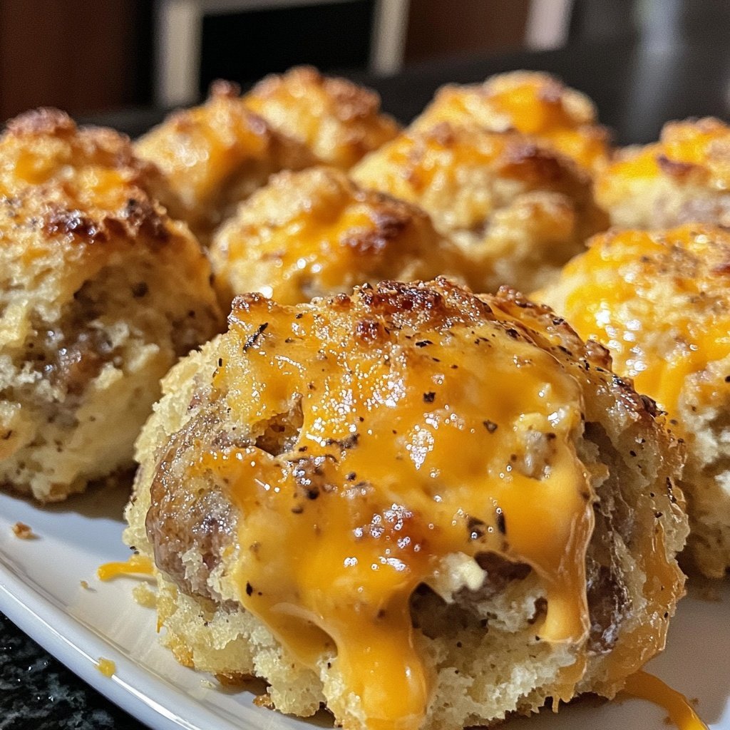 Savory Cheddar Bay Biscuit Sausage Balls