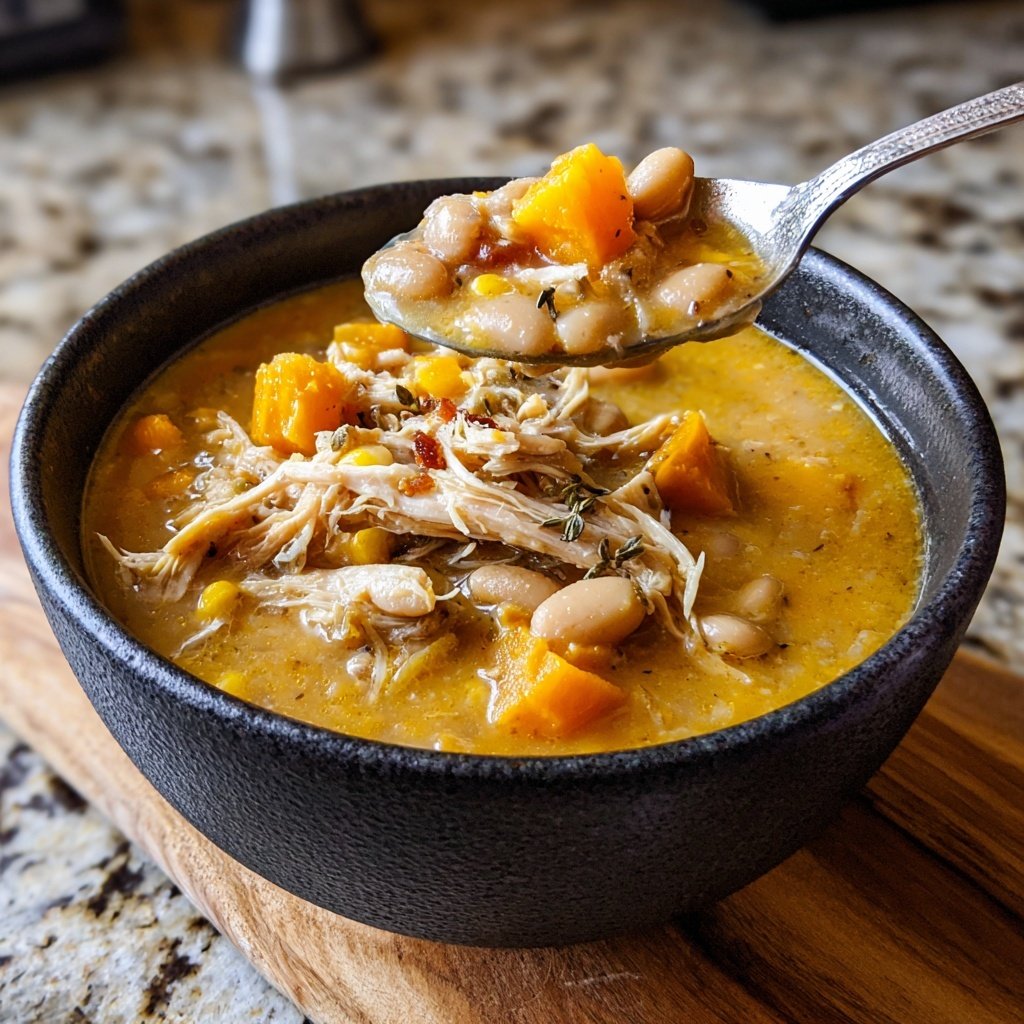 White Bean Pumpkin Turkey Chili
