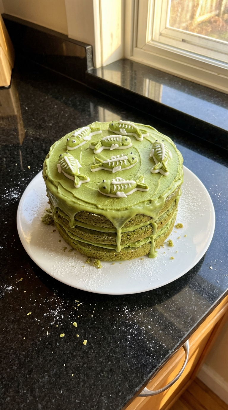 Matcha Pisces Cake Delight