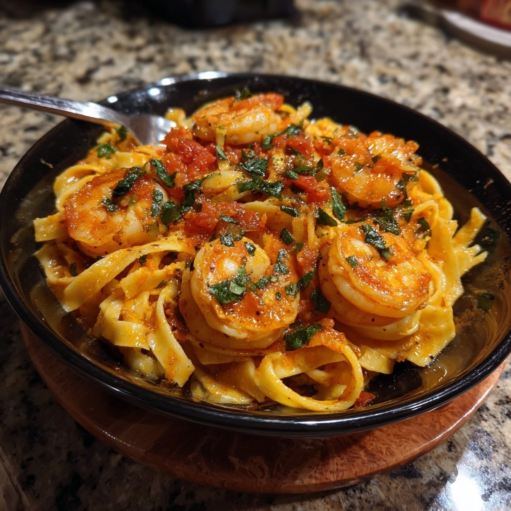 Pasta Pomodoro with Shrimp