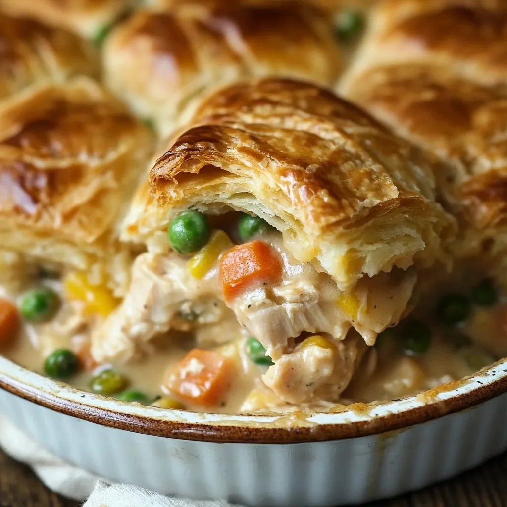 Easy Chicken Pot Pie with Biscuits