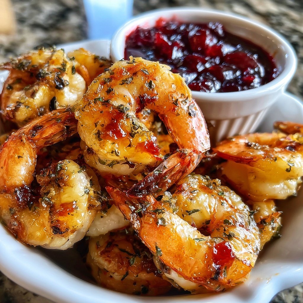 Roasted Shrimp Cranberry Cocktail Sauce