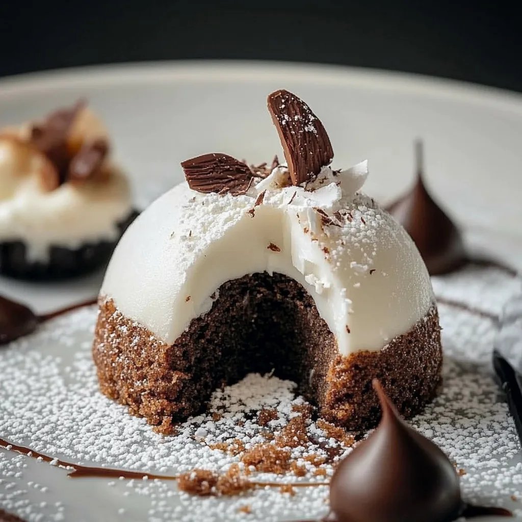 Coconut Dome with Chocolate