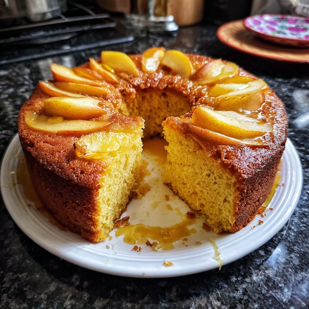 Saffron Cake White Peach Cinnamon