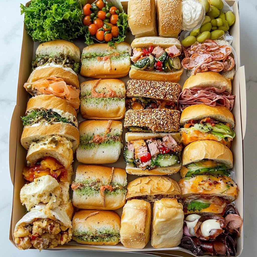 Variety of Sandwiches for Party Platters