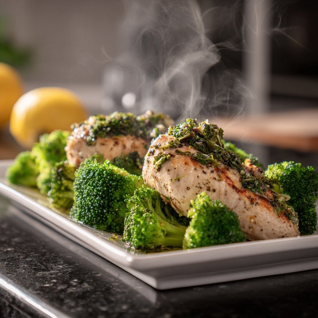 Lemon Garlic Turkey & Broccoli