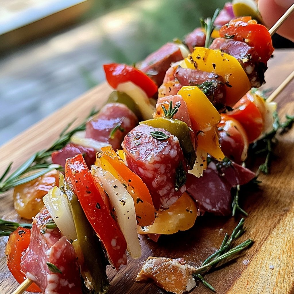 Festive Charcuterie Skewers