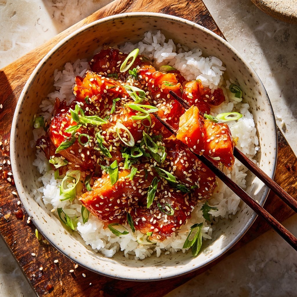 Salmon Teriyaki Rice Bowl