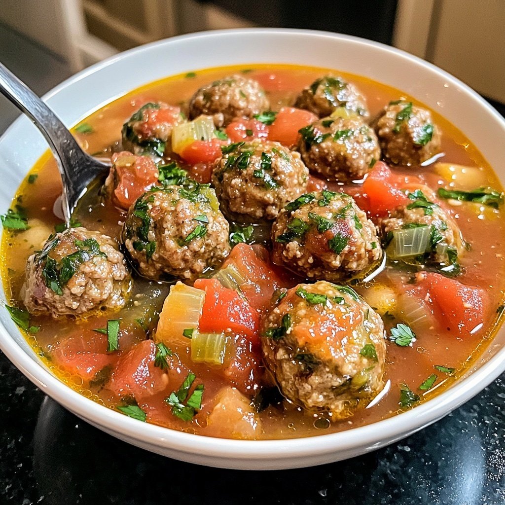 Italian Meatball Soup