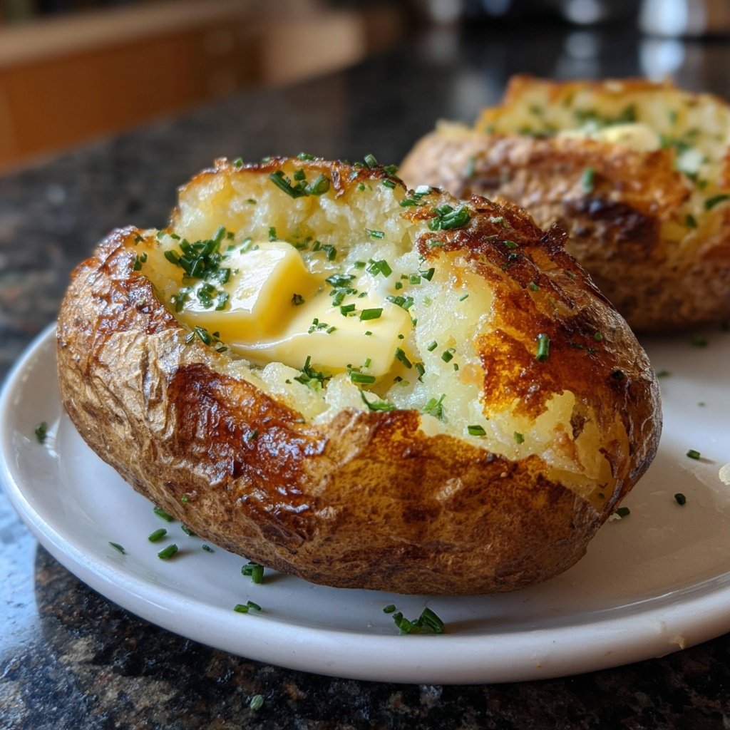 Perfect Baked Potato Crispy Golden