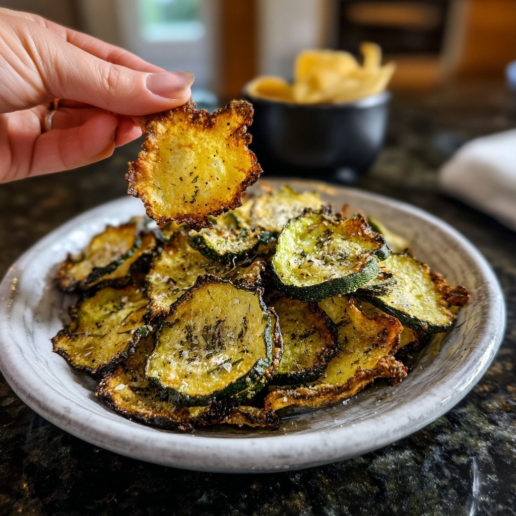 Air Fryer Zucchini Chips
