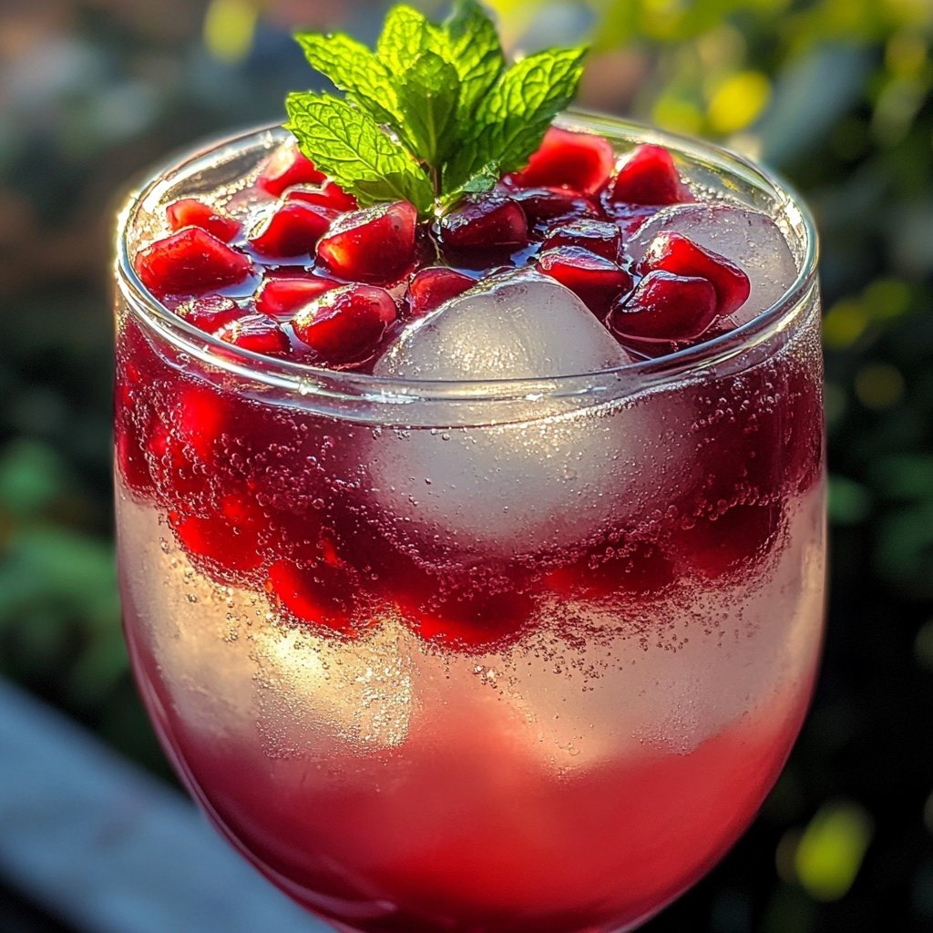Pomegranate Vodka Spritz Cocktail Recipe