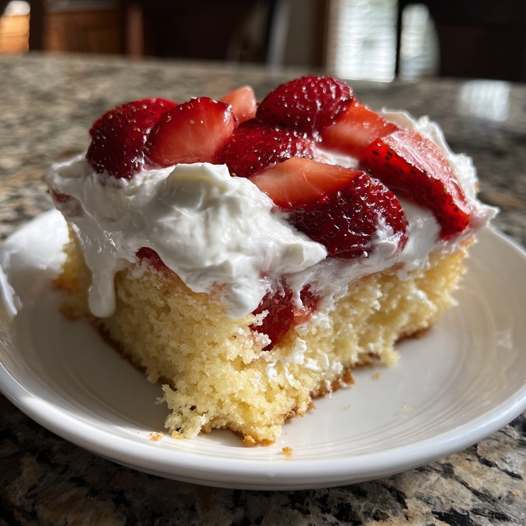 Strawberry Shortcake Sheet Cake