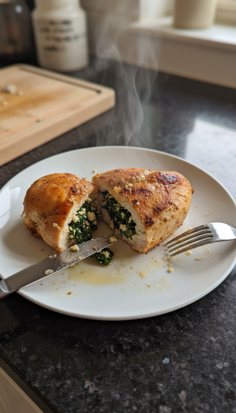 Spinach and Feta Stuffed Chicken