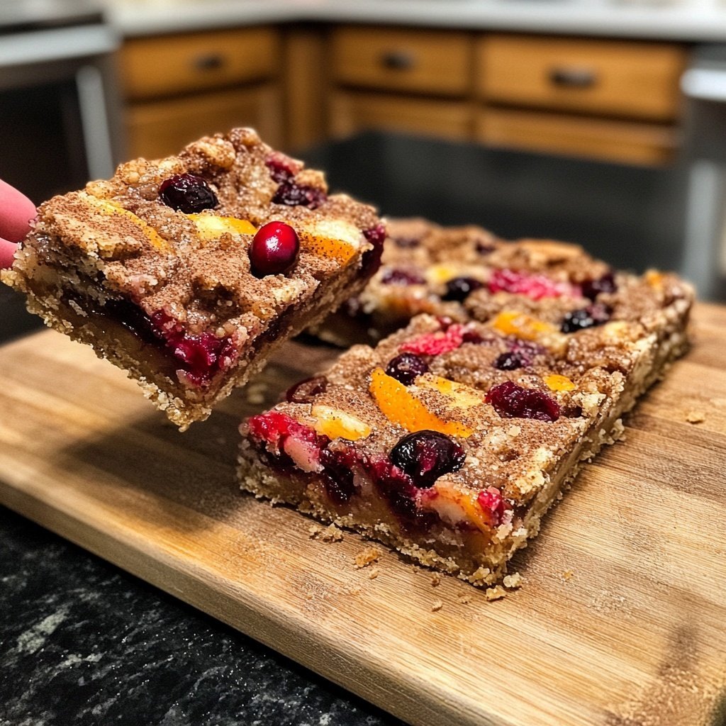Spiced Mulled Wine Fruit Bars