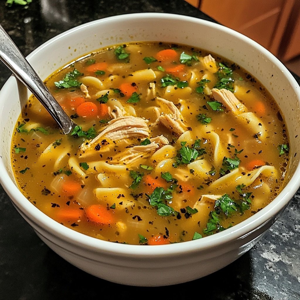 CopyCat Panera Bread Chicken Noodle Soup